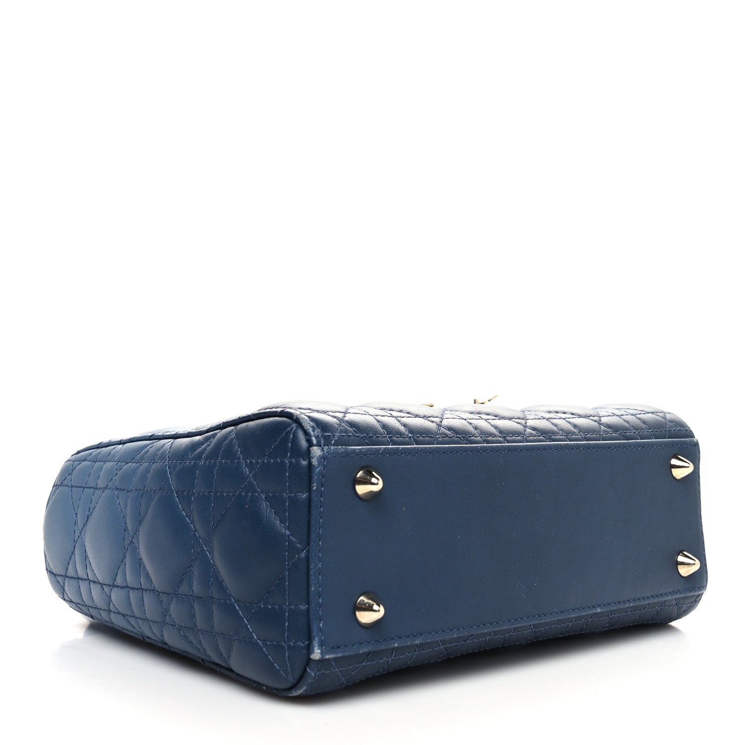 Christian Dior Lambskin Cannage Gradient Small My ABCDior Lady Dior Indigo Blue 4 of 15
