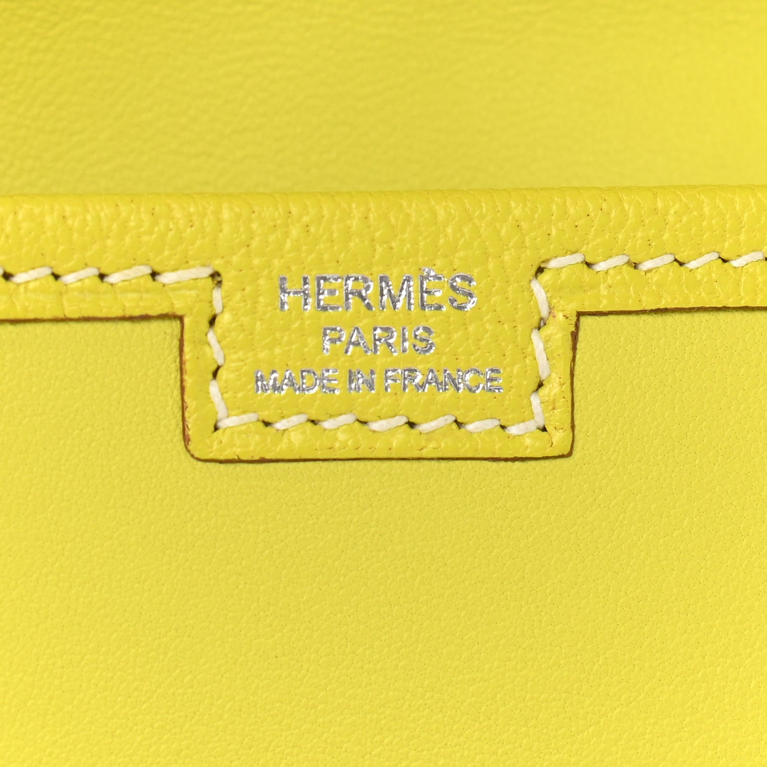 Hermes Swift Jige Elan 35 Clutch Lime 6 of 8