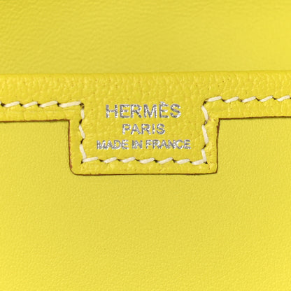 Hermes Swift Jige Elan 35 Clutch Lime 6 of 8