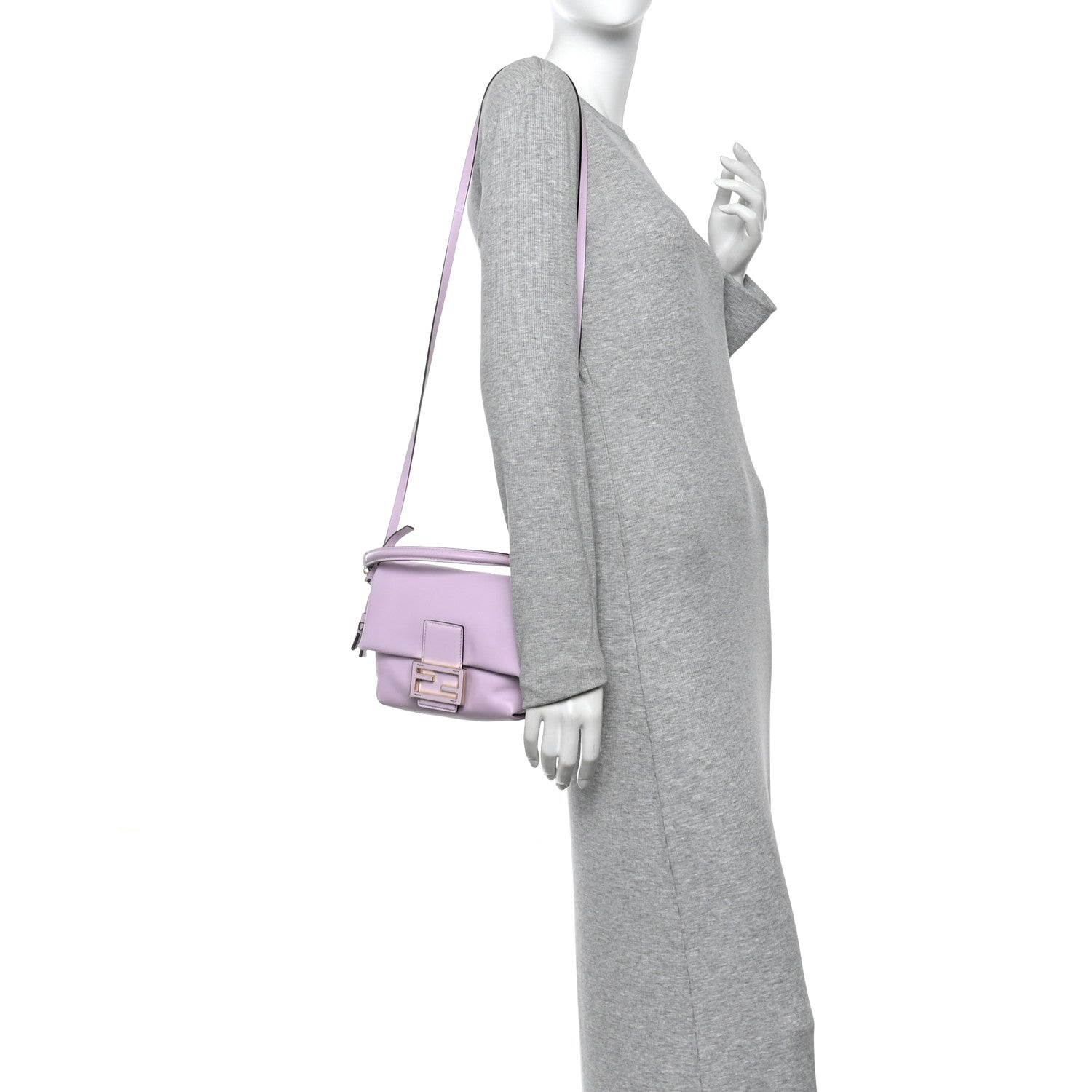 Fendi Nappa Small Mamma Baguette Purple 2 of 11