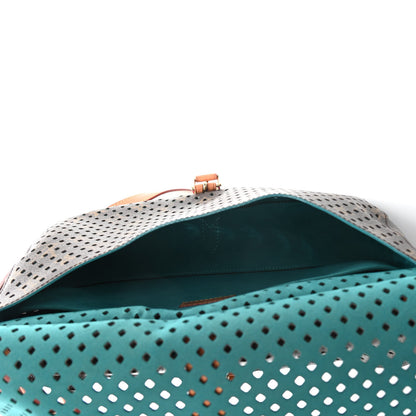 Louis Vuitton Monogram SC Flore Saumur Teal 5 of 12