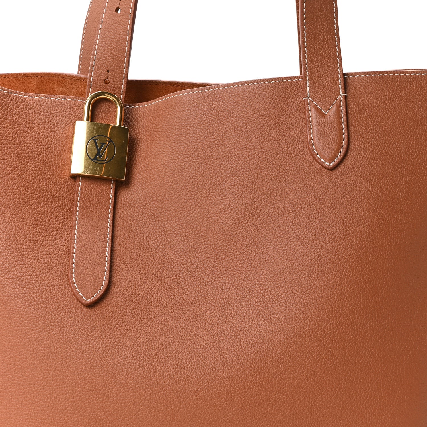 Louis Vuitton Grained Calfskin Low Key Cabas MM Cognac 7 of 9