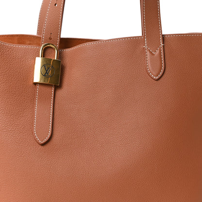 Louis Vuitton Grained Calfskin Low Key Cabas MM Cognac 7 of 9