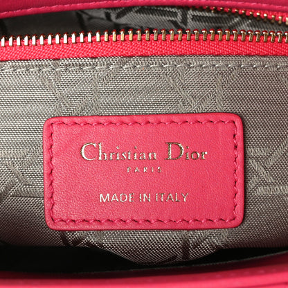 Christian Dior Lambskin Cannage Small My ABCDior Lady Dior Fraise 6 of 10