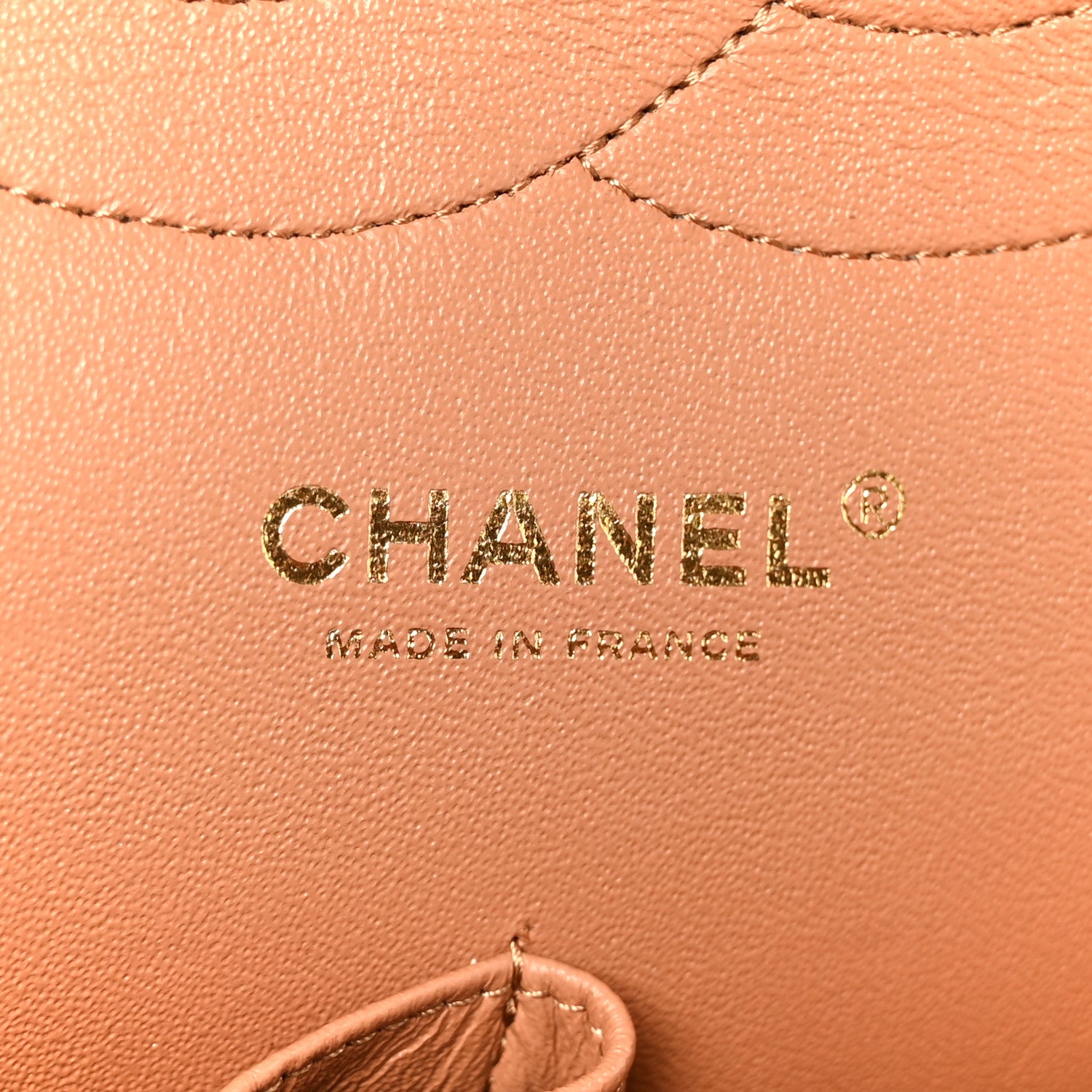 Chanel Lambskin Quilted Jumbo Double Flap Dark Beige 6 of 11
