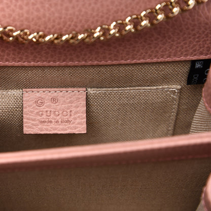 Gucci Dollar Calfskin Small Interlocking G Shoulder Bag Soft Pink 6 of 11