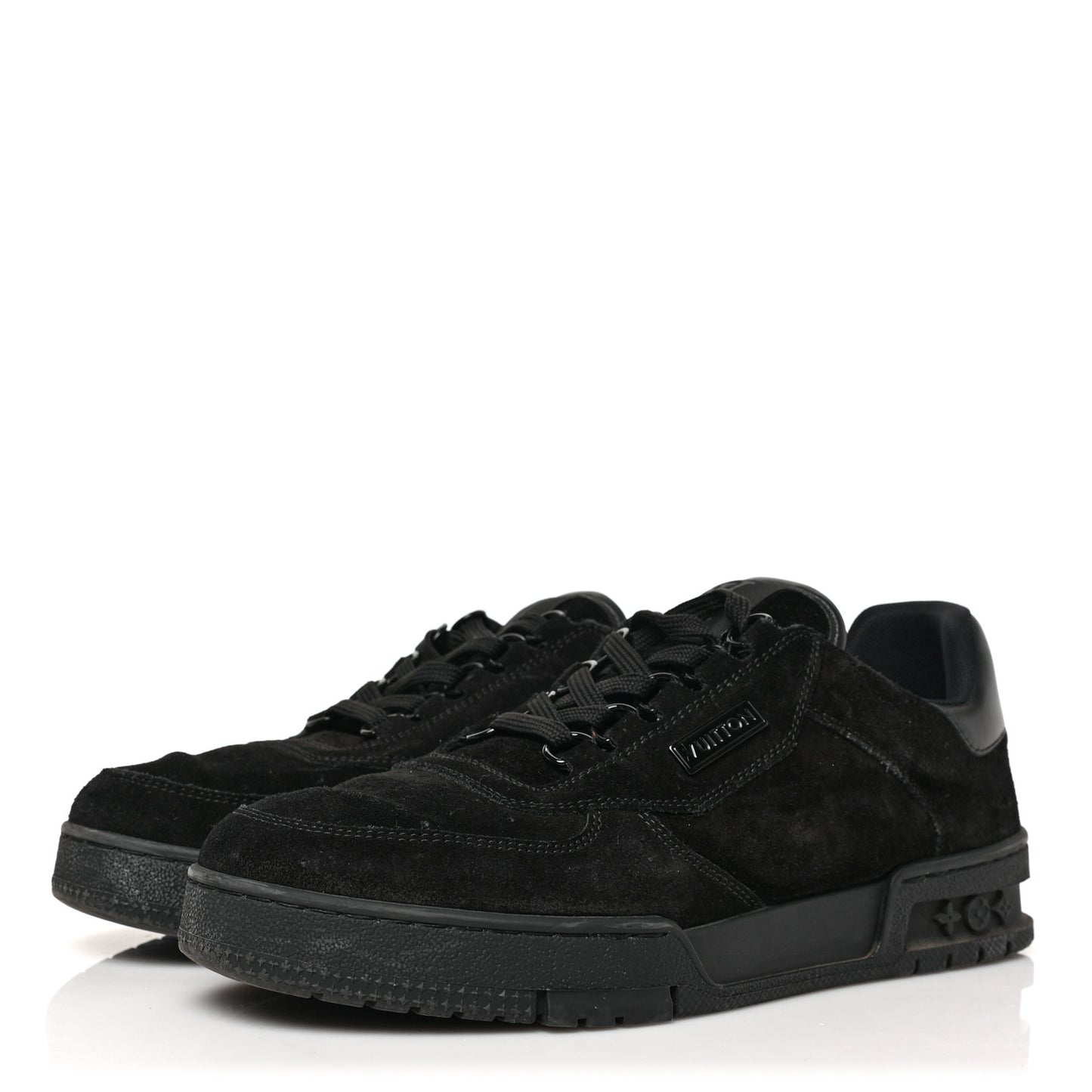 Suede Uniform Sneakers 6.5 Black