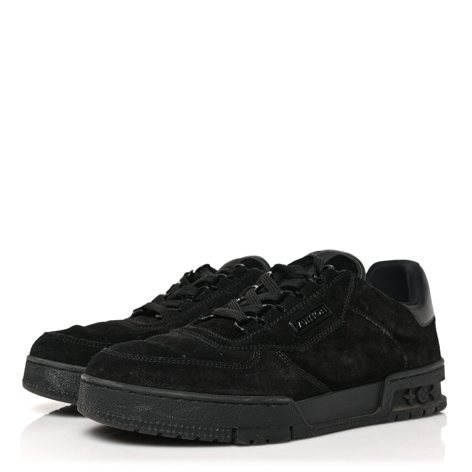 Louis Vuitton Suede Uniform Sneakers 6.5 Black 3 of 8