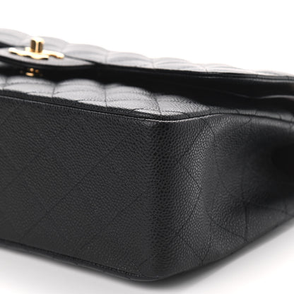 Chanel Caviar Quilted Jumbo Double Flap Black 9 of 9
