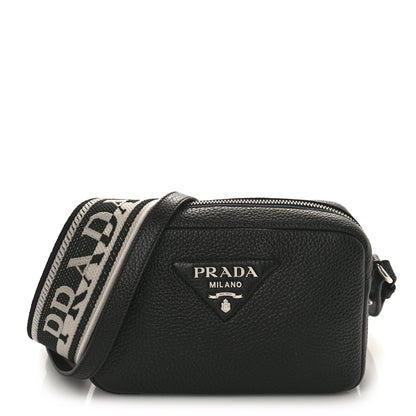 Prada Vitello Daino Soft Camera Crossbody Black 1 of 8