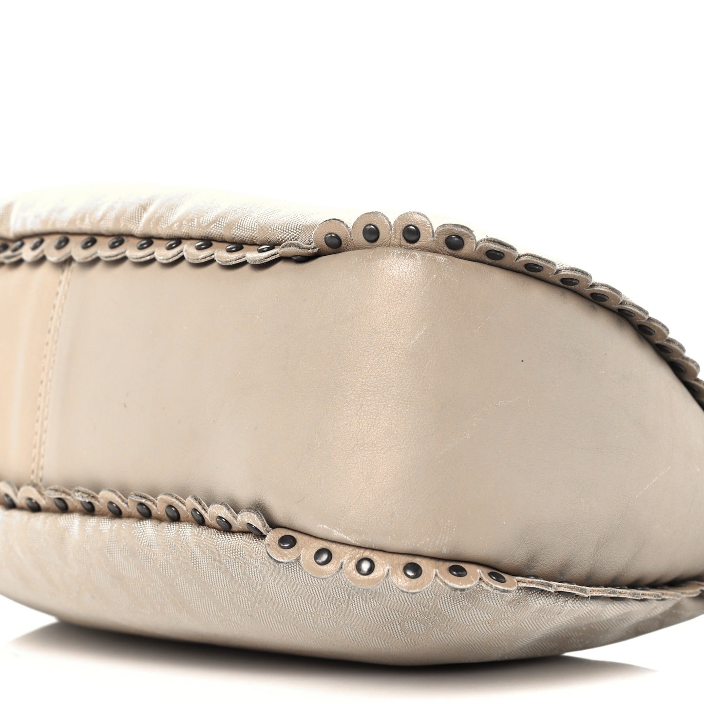 Monogram Braided Hobo Beige