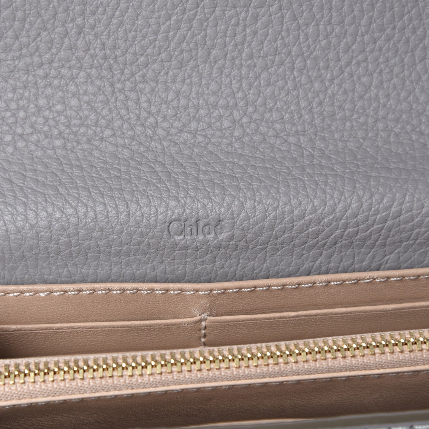 Calfskin Marcie Continental Flap Wallet Cashmere Grey