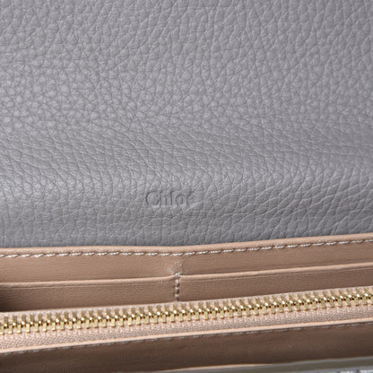 Chloe Calfskin Marcie Continental Flap Wallet Cashmere Grey 6 of 9