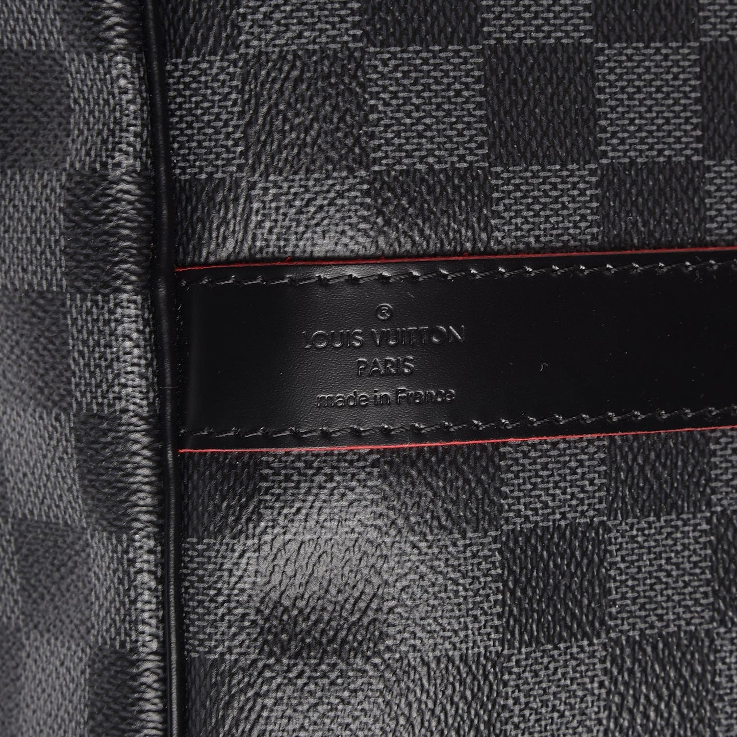 Damier Graphite Keepall Bandouliere 55 Rouge