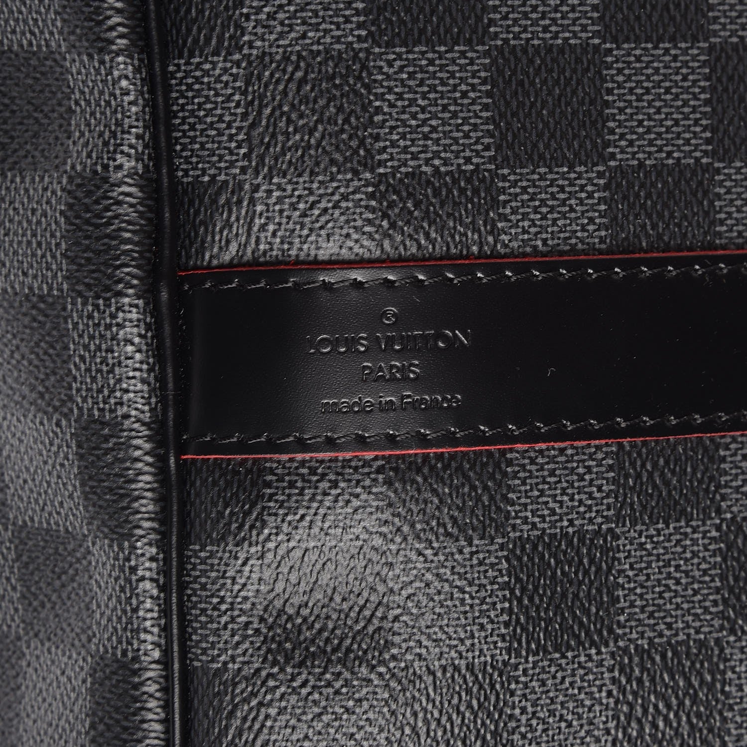 Louis Vuitton Damier Graphite Keepall Bandouliere 55 Rouge 7 of 9