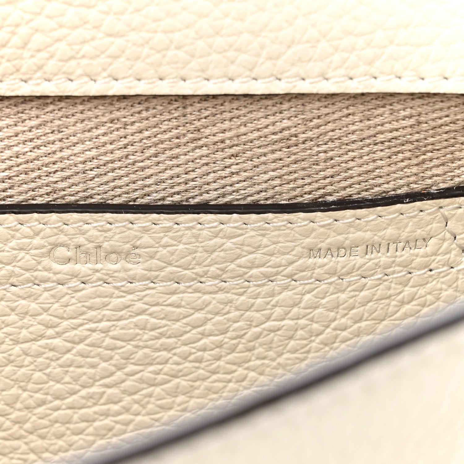 Chloe Calfskin Mini Marcie Round Crossbody Bag Abstract White 6 of 9