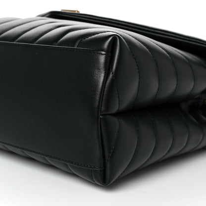 Saint Laurent Calfskin Y Quilted Monogram Medium Loulou Chain Satchel Black 9 of 9
