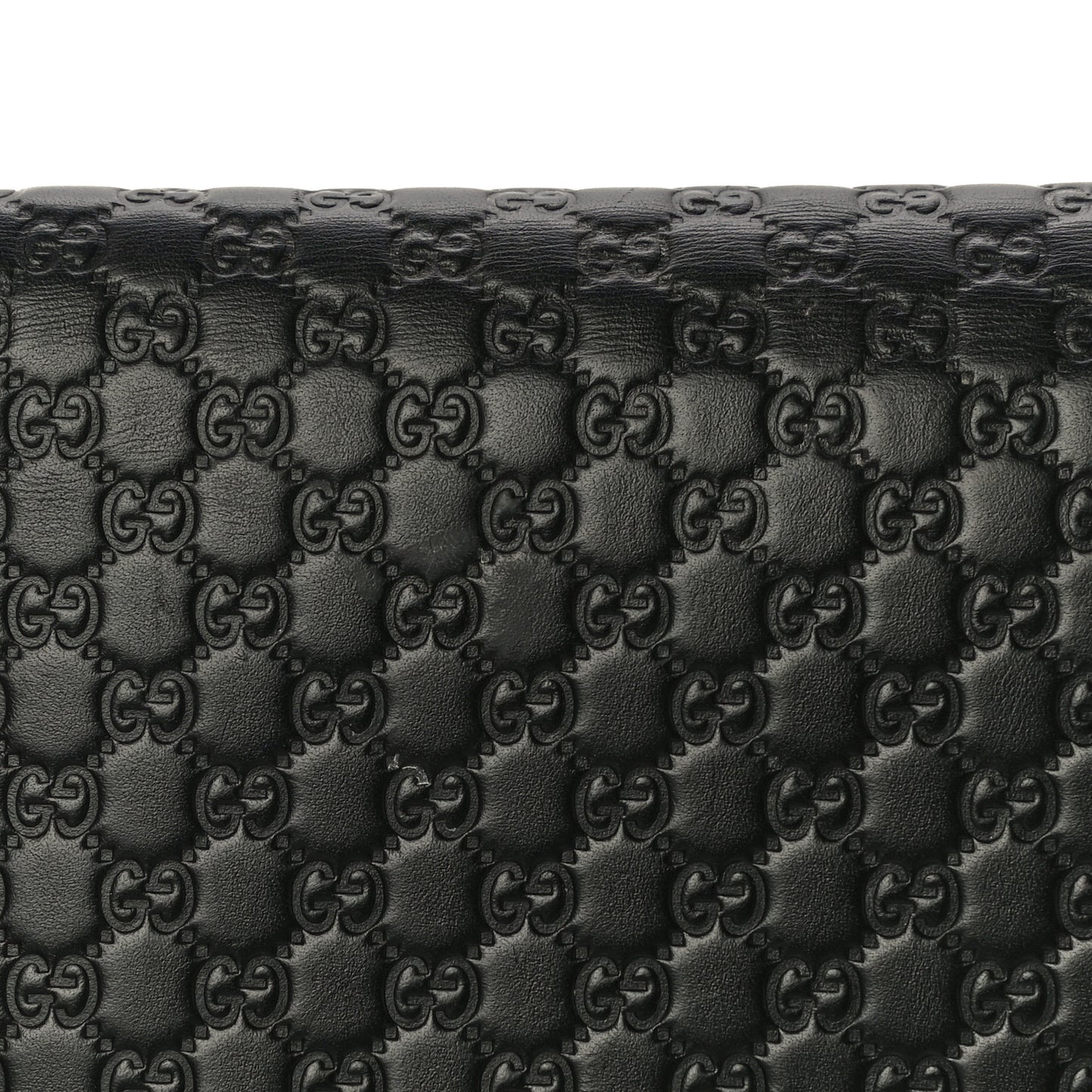 Microguccissima Crossbody Wallet Black