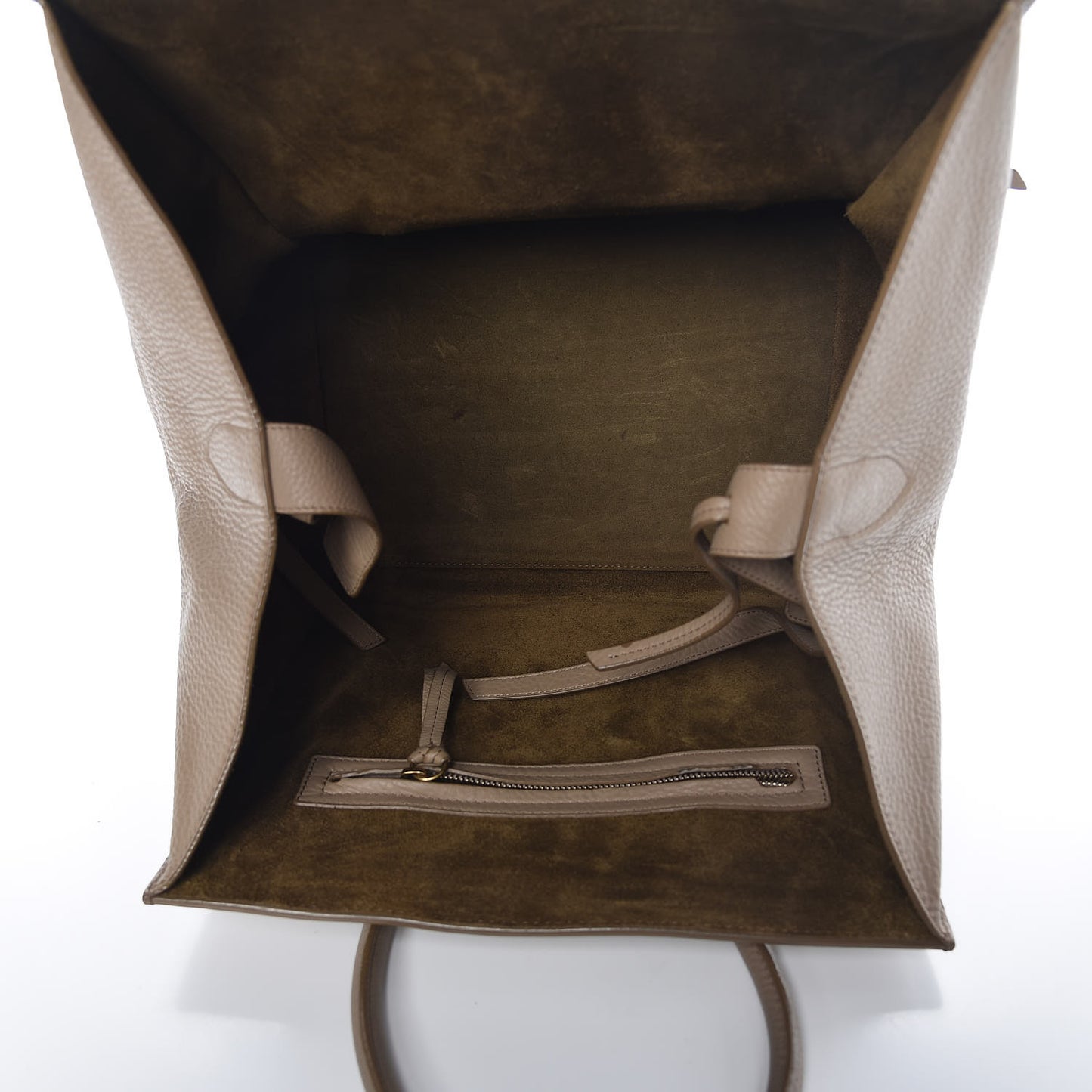 Supple Calfskin Medium Phantom Luggage Beige
