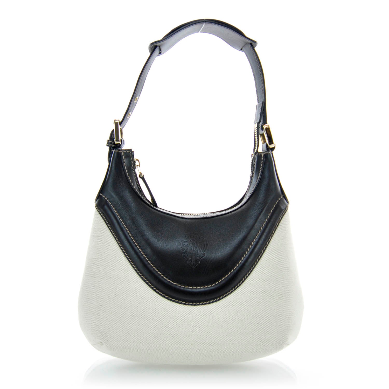 Gucci Canvas Crest Hobo Black 1 of 9