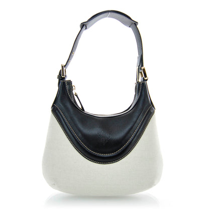 Gucci Canvas Crest Hobo Black 1 of 9