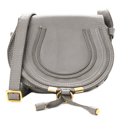 Chloe Calfskin Mini Marcie Round Crossbody Bag Cashmere Grey 1 of 11