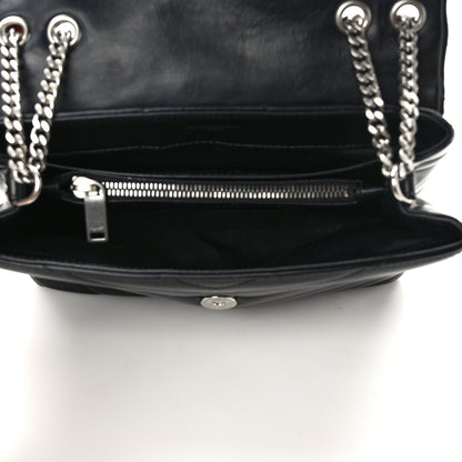 Saint Laurent Calfskin Y Quilted Monogram Small Loulou Chain Satchel Black 5 of 15