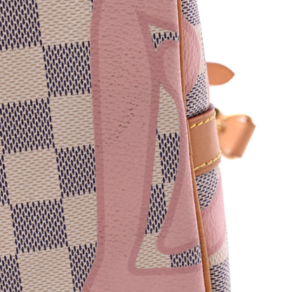 Louis Vuitton Damier Azur Tahitienne Speedy Bandouliere 30 Rose Ballerine 11 of 15