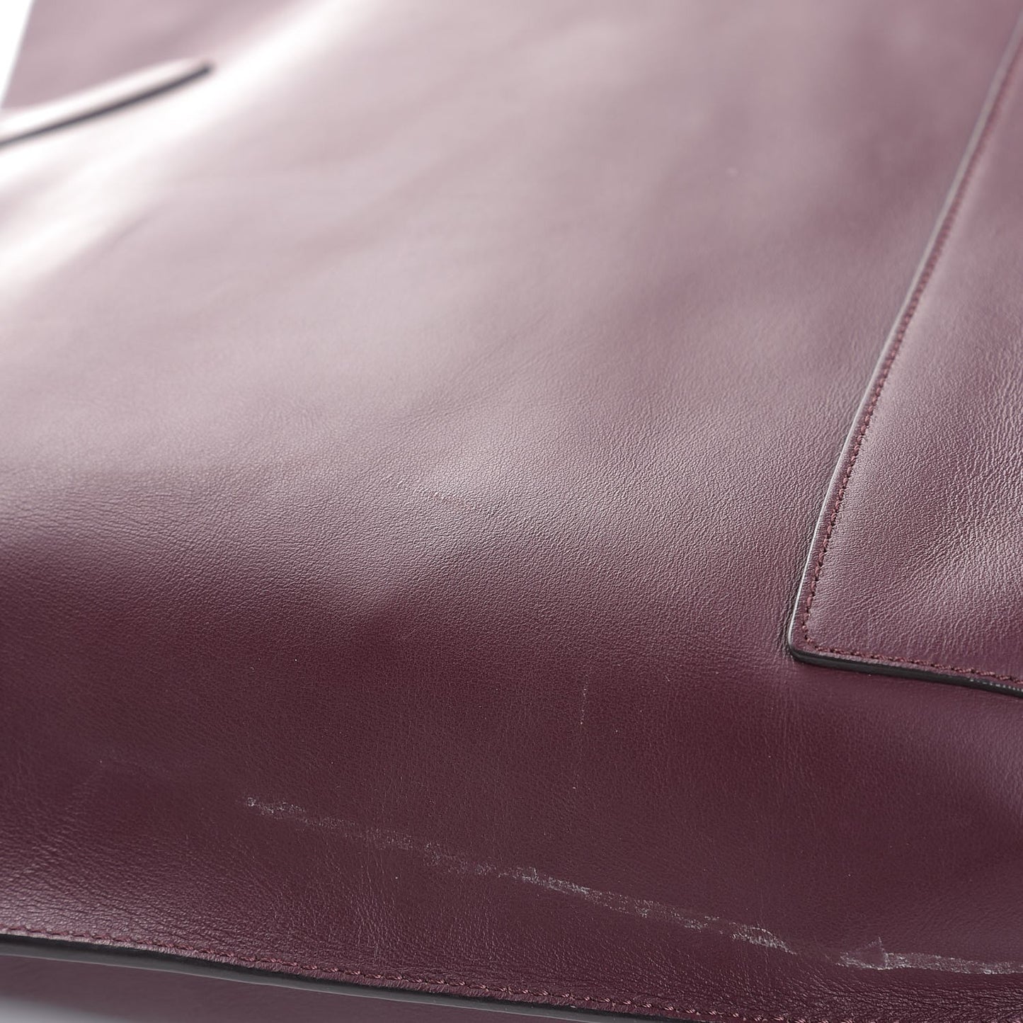 Nappa Perforated Blossom Tote Oxblood