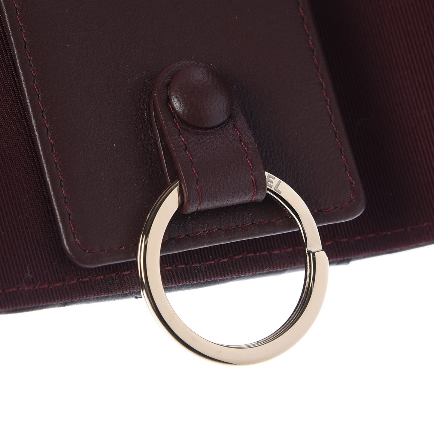 Lambskin Quilted 4 Key Holder Black