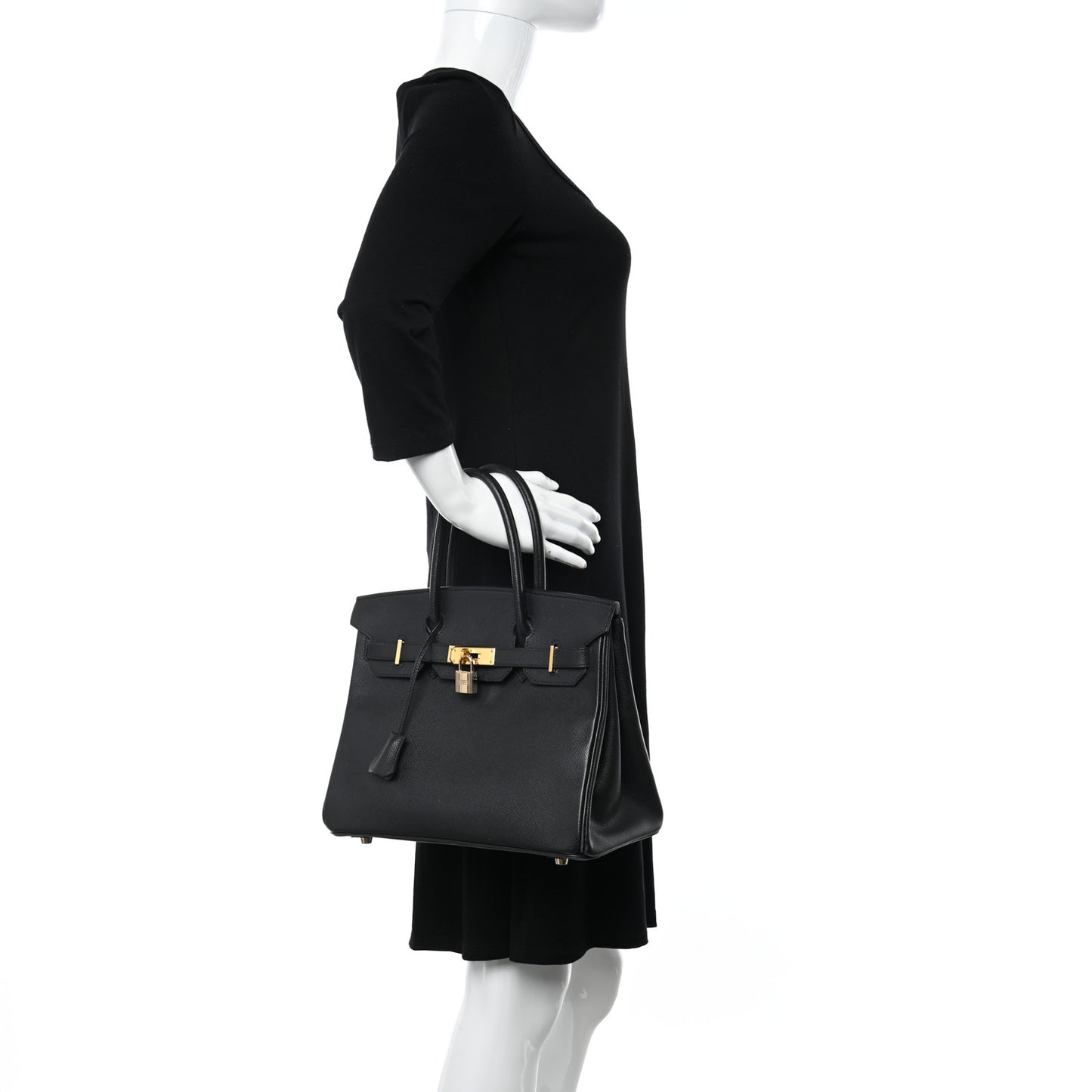 Epsom Birkin 30 Black