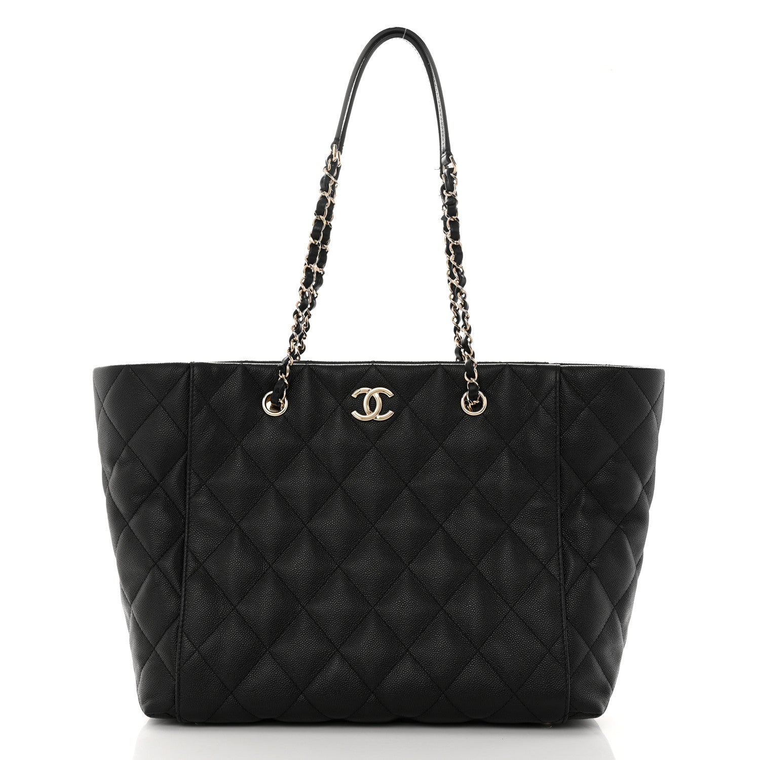 Chanel Caviar Quilted Large Shopping Tote Black 3 of 13