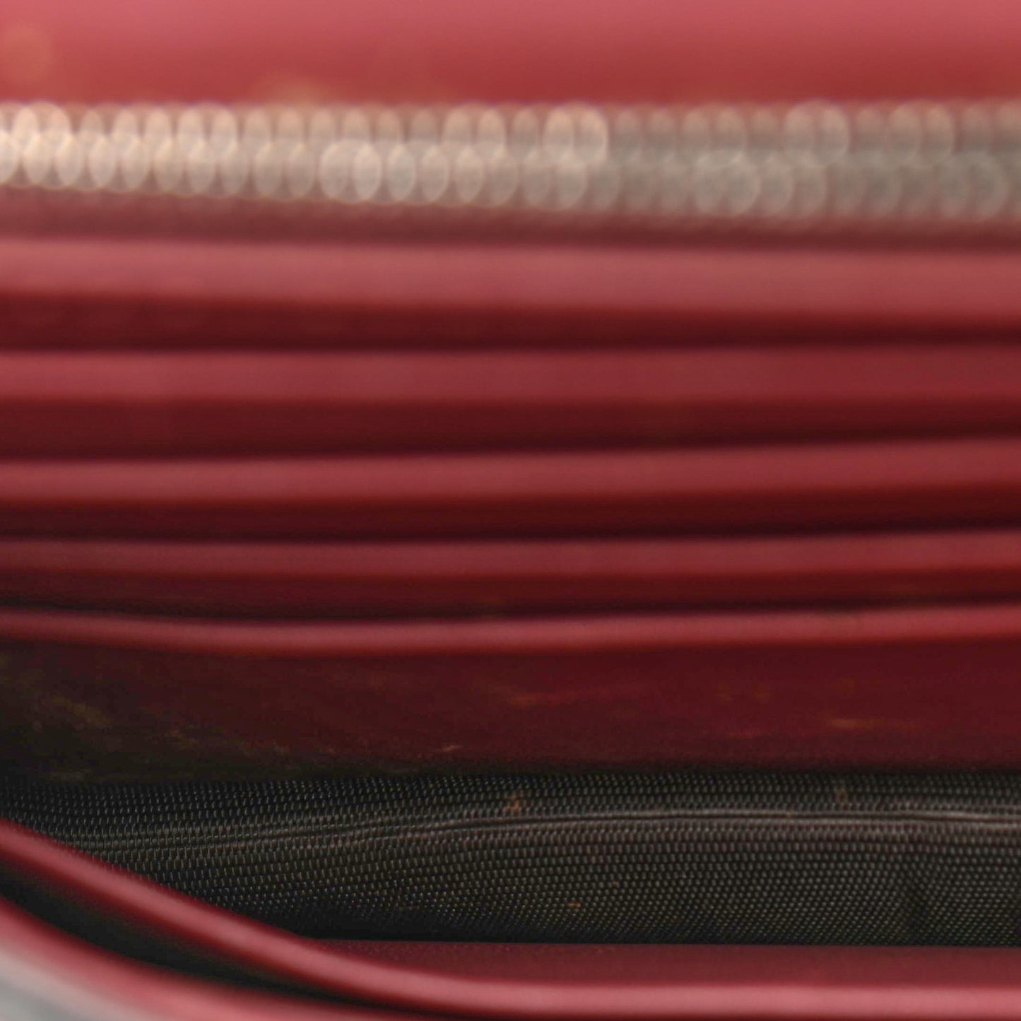 GG Supreme Monogram Blooms Chain Wallet Beige Multicolor Dry Rose