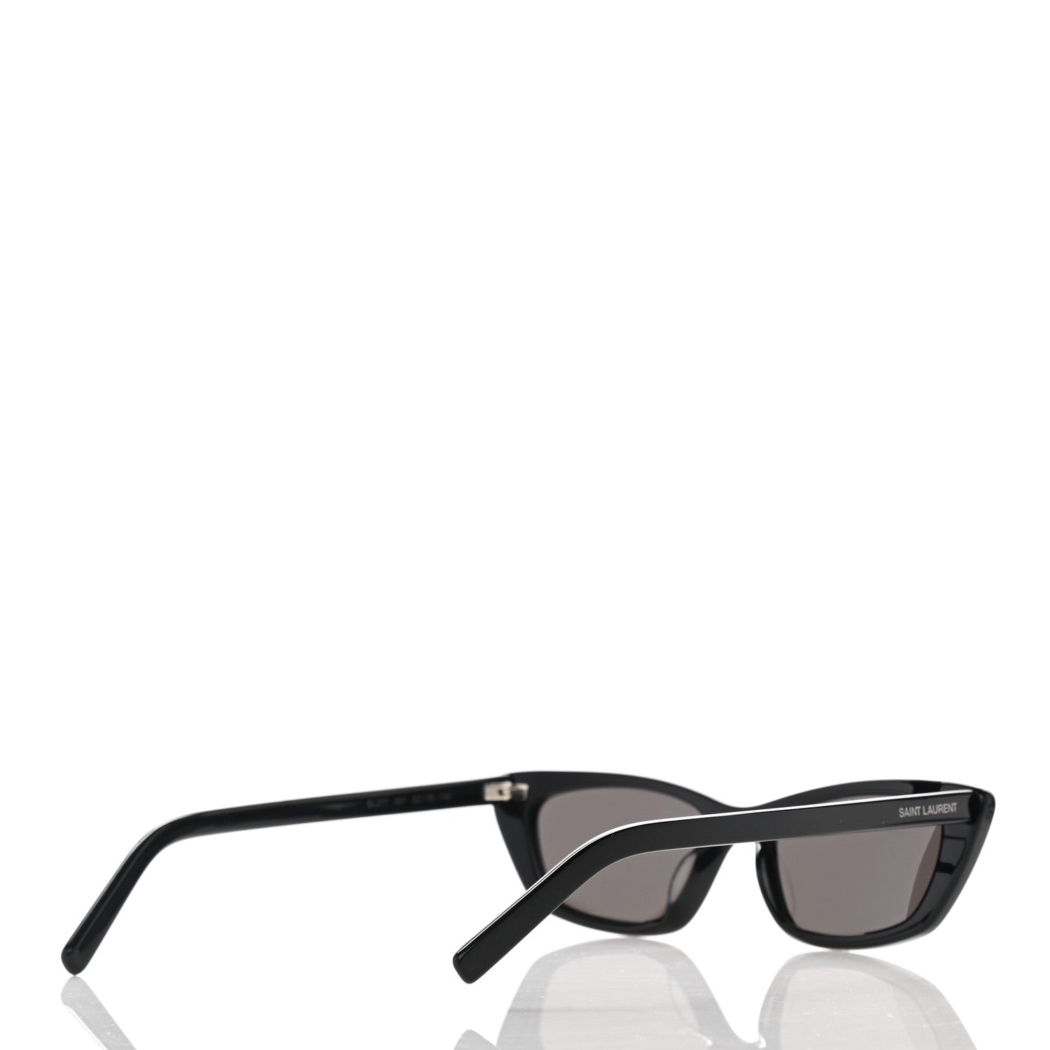 Saint Laurent Acetate Cat Eye Sunglasses SL277 Black 4 of 8