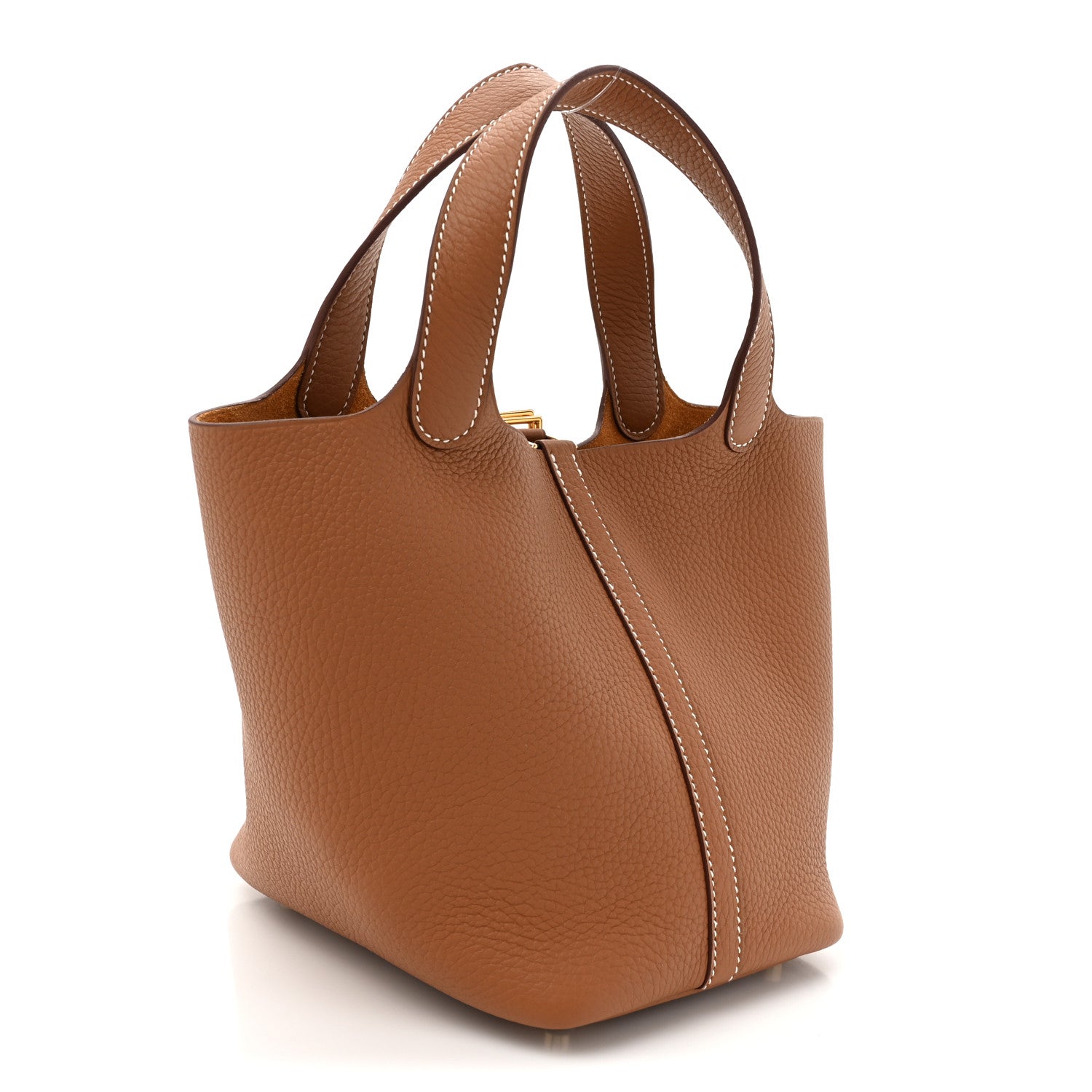 Hermes Taurillon Clemence Picotin Lock 18 PM Gold 2 of 11