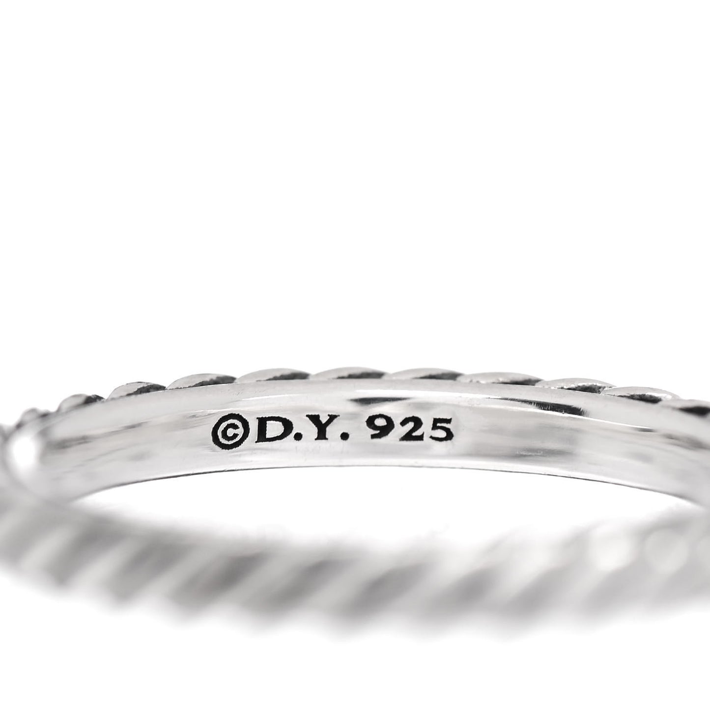 Sterling Silver Cable Classics Band Ring 52 6