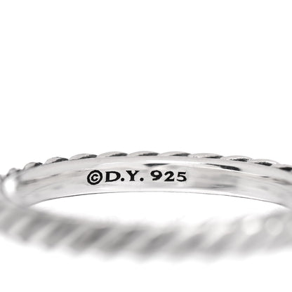 David Yurman Sterling Silver Cable Classics Band Ring 52 6 4 of 4