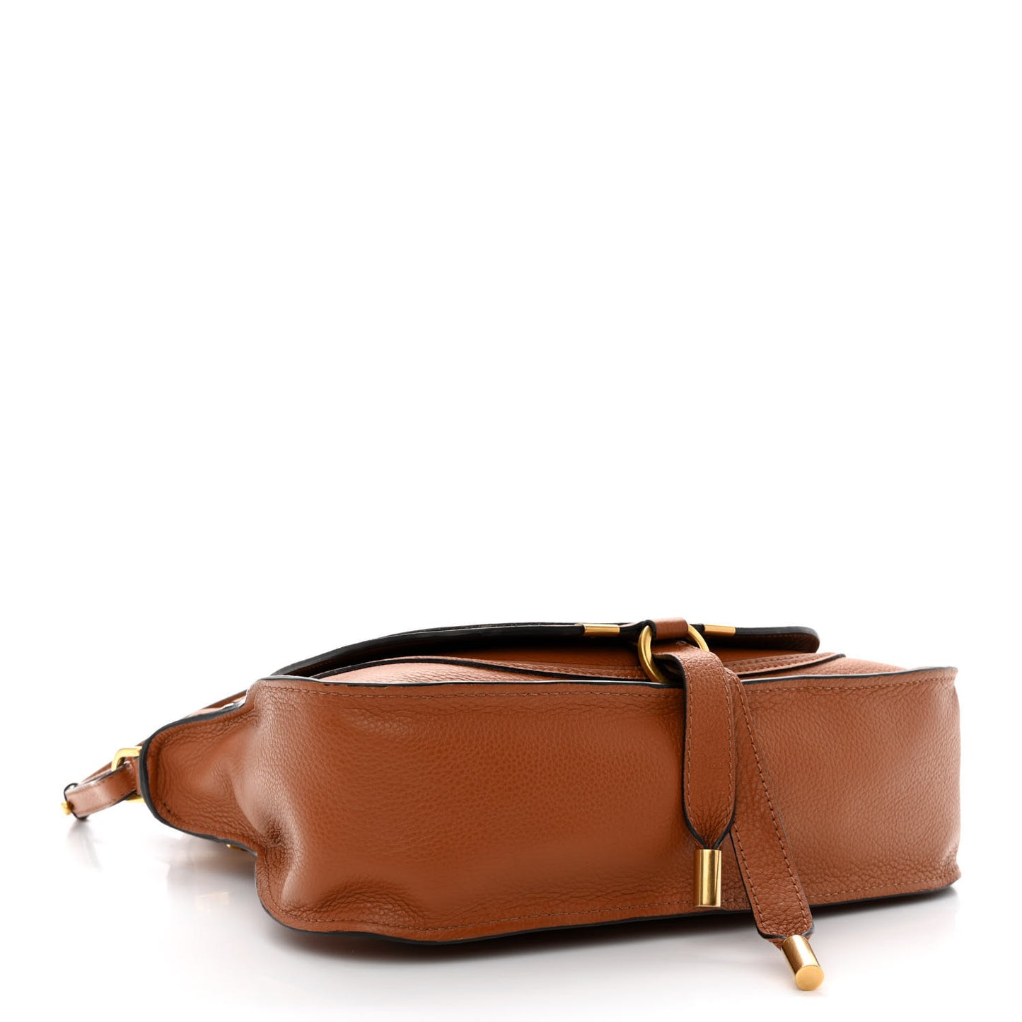 Calfskin Small Marcie Satchel Tan