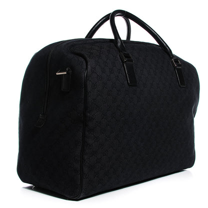 Gucci Denim Monogram Large Duffle Black 3 of 7