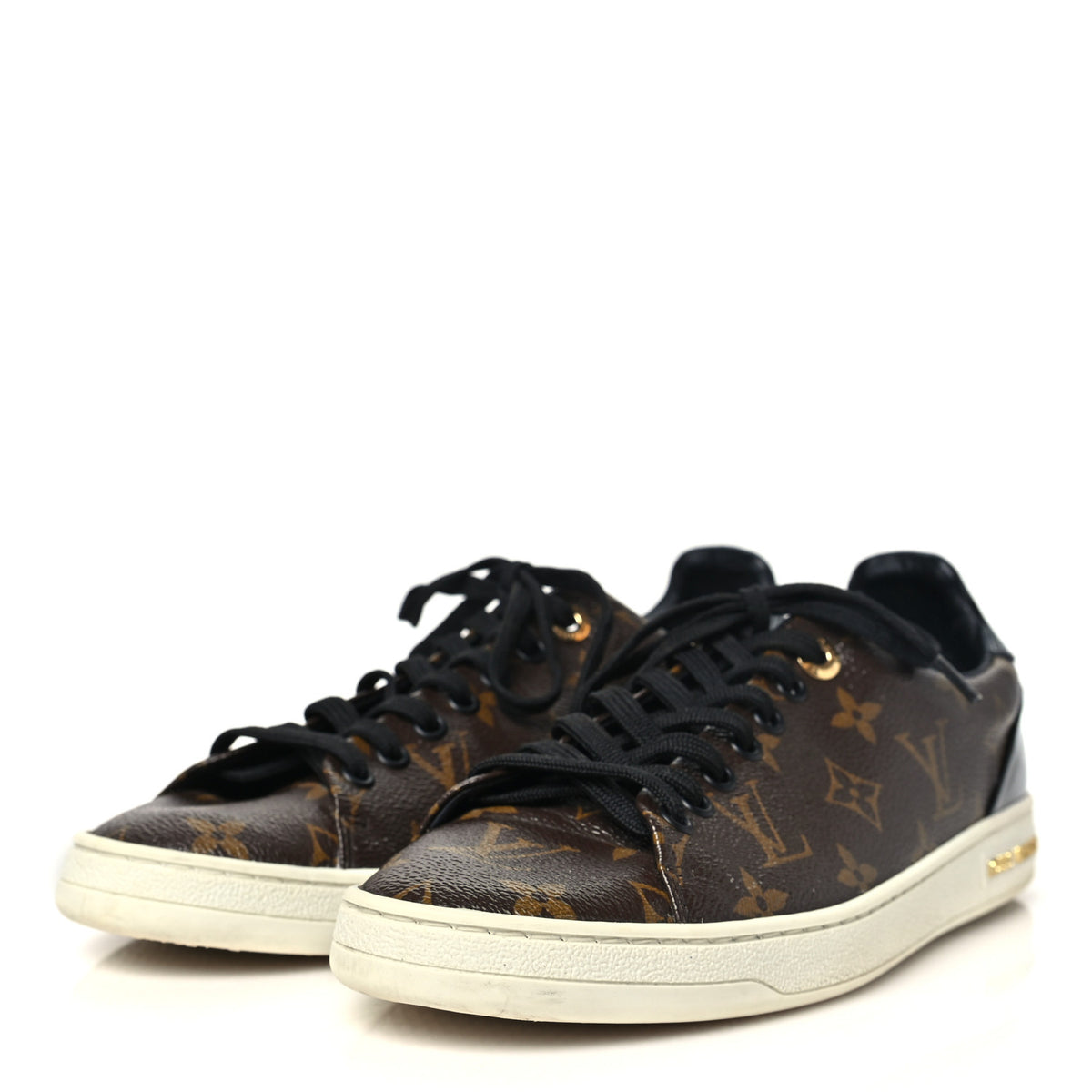 Louis Vuitton Patent Monogram Frontrow Sneakers 39 4 of 10