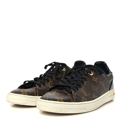 Louis Vuitton Patent Monogram Frontrow Sneakers 39 4 of 10
