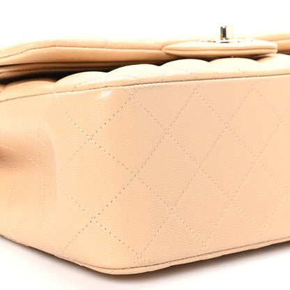 Chanel Caviar Quilted Jumbo Double Flap Beige 9 of 10