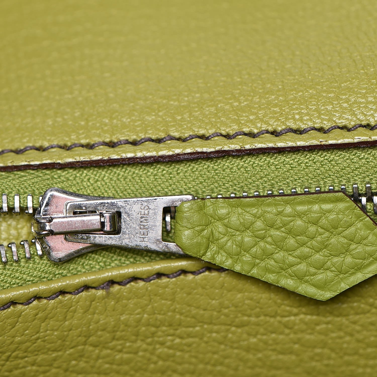 Hermes Togo Birkin 35 Vert Anis 13 of 41