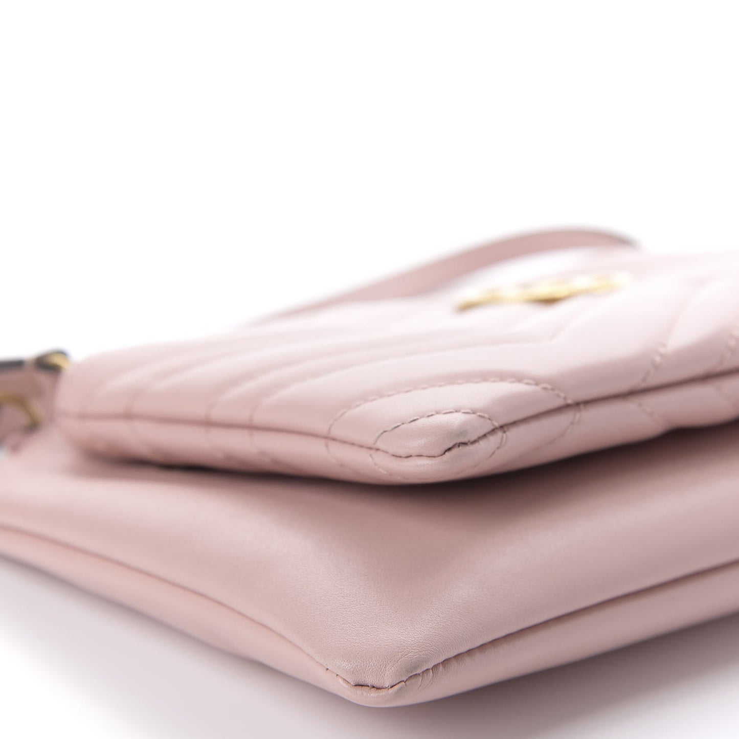 Calfskin Matelasse Small GG Marmont Double Zip Shoulder Bag Perfect Pink