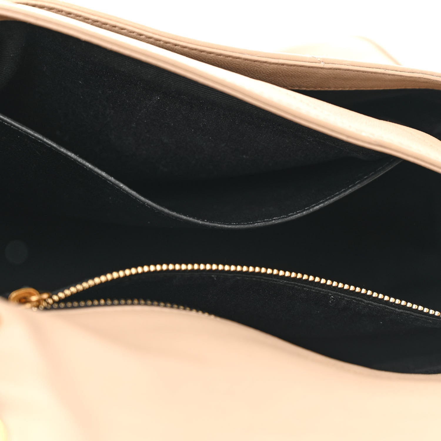 Saint Laurent Lambskin Matelasse Monogram Medium Niki Chain Satchel  Dark Beige 12 of 21