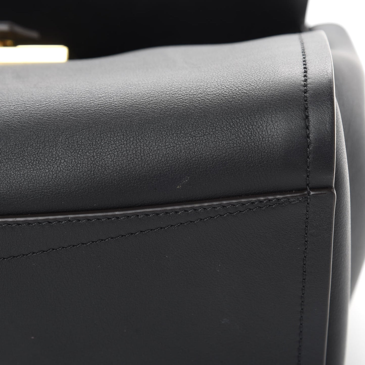 Calfskin Small Mystic Shoulder Bag Black