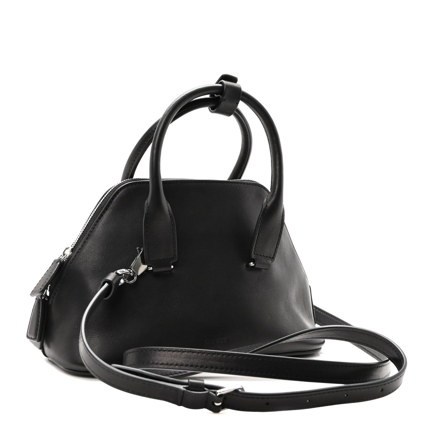 Saddle Calfskin Mini Devon Bag Black
