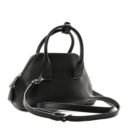 The Row Saddle Calfskin Mini Devon Bag Black 3 of 10
