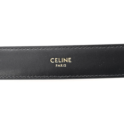 Celine Box Calfskin Medium 25mm Triomphe Belt 85 34 Black 4 of 5
