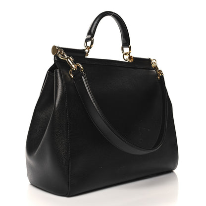 Dolce & Gabbana Dauphine Large Miss Sicily Satchel Black 4 of 12